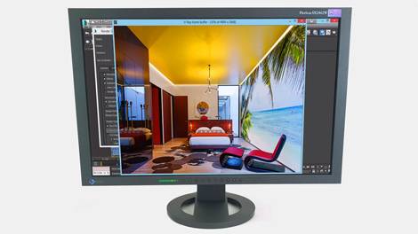 Écran LCD Professionnel EIZO FlexScan pour aménagement de poste malvoyant